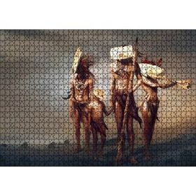 Cakapuzzle Yerli Savaşçı Ailesi Silahlarıyla Mdf 1000 Parça Puzzle