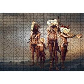 Cakapuzzle Yerli Savaşçı Ailesi Silahlarıyla Mdf 500 Parça Puzzle