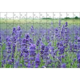 Cakapuzzle Yeşil Çayırlar ve Lavantalar 120 Parça Ahşap Puzzle
