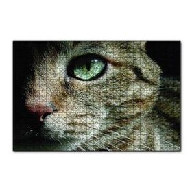 Cakapuzzle Yeşil Gözlü Kedi 120 Parça Ahşap Puzzle