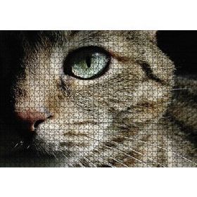 Cakapuzzle Yeşil Gözlü Kedi 120 Parça Ahşap Puzzle