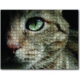 Cakapuzzle Yeşil Gözlü Kedi 255 Parça Puzzle