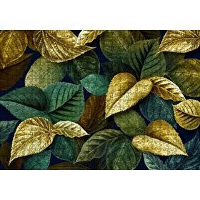 Cakapuzzle Yeşil Kahverengi ve Altın Yapraklar Bir Arada 500 Parça Puzzle