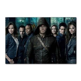 Cakapuzzle Yeşil Ok Filmi Karekterleri Görseli 120 Parça Ahşap Puzzle