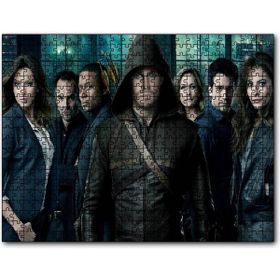 Cakapuzzle Yeşil Ok Filmi Karekterleri Görseli Mdf 120 Parça Puzzle