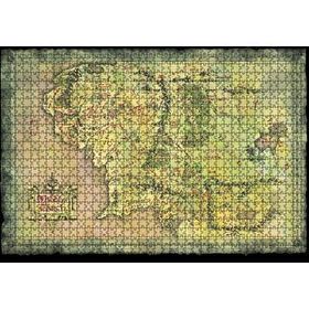 Cakapuzzle Yeşil Renk Mordur Orta Düya Haritası Görseli 120 Parça Ahşap Puzzle