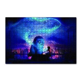 Cakapuzzle Yeti ve Küçük Kız Mavi Gecede 120 Parça Ahşap Puzzle