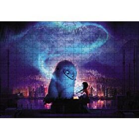 Cakapuzzle Yeti ve Küçük Kız Mavi Gecede Ahşap 255 Parça Puzzle
