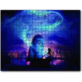 Cakapuzzle Yeti ve Küçük Kız Mavi Gecede Mdf 120 Parça Puzzle