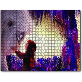 Cakapuzzle Yeti ve Küçük Kız Yakın Plan Ahşap 1000 Parça Puzzle