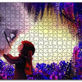Cakapuzzle Yeti ve Küçük Kız Yakın Plan Ahşap 255 Parça Puzzle