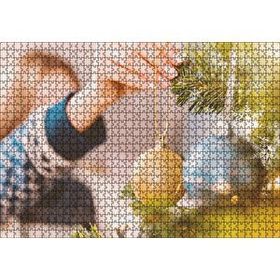 Cakapuzzle Yılbaşı Ağacını Süsleyen Kadın Eli Mdf 1000 Parça Puzzle