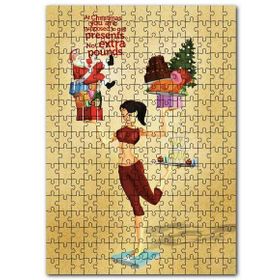Cakapuzzle Yılbaşı Beklenti Hediye Almaktır Kilo Değil Mdf 120 Parça Puzzle