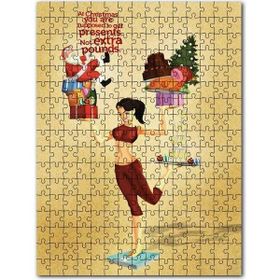Cakapuzzle Yılbaşı Beklenti Hediye Almaktır Kilo Değil Mdf 255 Parça Puzzle