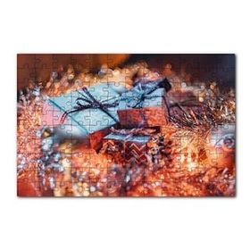 Cakapuzzle Yılbaşı Hediye Paketleri ve Süsleri 120 Parça Ahşap Puzzle
