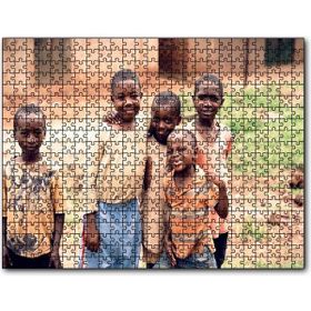 Cakapuzzle Yoksul Ama Mutlu Afrikalı Çocuklar Mdf 120 Parça Puzzle