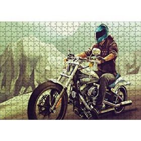 Cakapuzzle Yolda Motorcu 120 Parça Ahşap Puzzle
