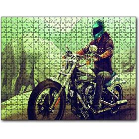 Cakapuzzle Yolda Motorcu Ahşap 255 Parça Puzzle
