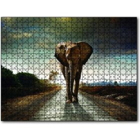 Cakapuzzle Yoldaki Fil Ahşap 1000 Parça Puzzle