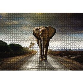 Cakapuzzle Yoldaki Fil Ahşap 1000 Parça Puzzle