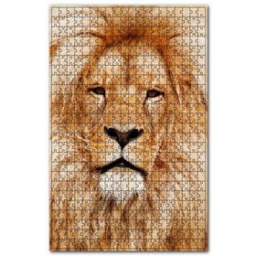 Cakapuzzle Yorgun Kral Aslan Yakın Çekim Ahşap 1000 Parça Puzzle