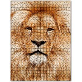 Cakapuzzle Yorgun Kral Aslan Yakın Çekim Ahşap 500 Parça Puzzle