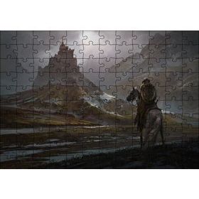 Cakapuzzle Yorgun Savaşçının Kaleye Dönüşü Mdf 120 Parça Puzzle