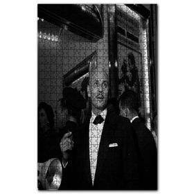 Cakapuzzle Yul Brynner Bıyıklı Siyah Beyaz Fotoğraf Ahşap 255 Parça Puzzle