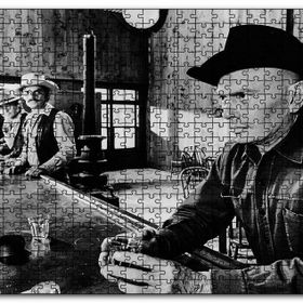 Cakapuzzle Yul Brynner Western Barı Mdf 1000 Parça Puzzle