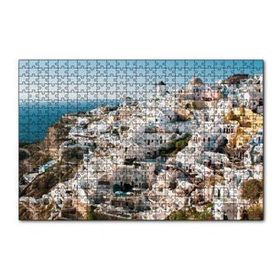 Cakapuzzle Yunanistan Santorini Yamaç Evleri 120 Parça Ahşap Puzzle