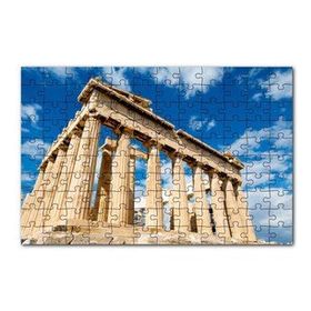 Cakapuzzle Yunanistan Tapınak Harabeleri ve Bulutlar 120 Parça Ahşap Puzzle
