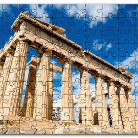 Cakapuzzle Yunanistan Tapınak Harabeleri ve Bulutlar Mdf 500 Parça Puzzle