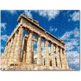 Cakapuzzle Yunanistan Tapınak Harabeleri ve Bulutlar Mdf 500 Parça Puzzle