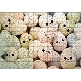 Cakapuzzle Yüz İfadeli Yumurtalar 120 Parça Ahşap Puzzle