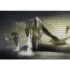 Cakapuzzle Yüzen Kale Su Doğa Kuşlar Martı Deniz 1000 Parça Puzzle