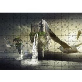 Cakapuzzle Yüzen Kale Su Doğa Kuşlar Martı Deniz 120 Parça Puzzle