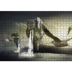 Cakapuzzle Yüzen Kale Su Doğa Kuşlar Martı Deniz 500 Parça Puzzle