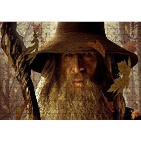Cakapuzzle Yüzüklerin Efendisi Gandalf Yakın Plan 120 Parça Ahşap Puzzle