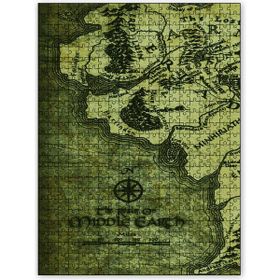 Cakapuzzle Yüzüklerin Efendisi Harita Mdf 255 Parça Puzzle
