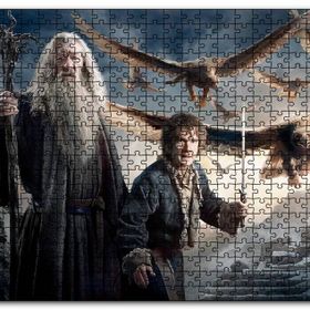 Cakapuzzle Yüzüklerin Efendisi Hobbit ve Gandalf Görseli Mdf 120 Parça Puzzle