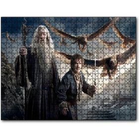 Cakapuzzle Yüzüklerin Efendisi Hobbit ve Gandalf Görseli Mdf 120 Parça Puzzle