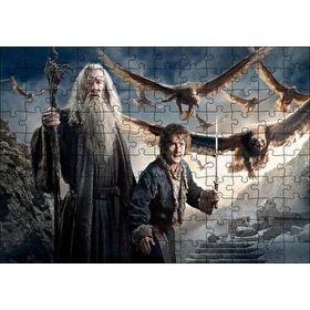 Cakapuzzle Yüzüklerin Efendisi Hobbit ve Gandalf Görseli Mdf 120 Parça Puzzle