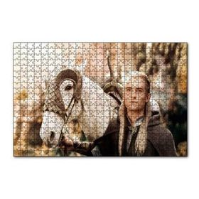 Cakapuzzle Yüzüklerin Efendisi Legolas ve Beyaz Atı 120 Parça Ahşap Puzzle