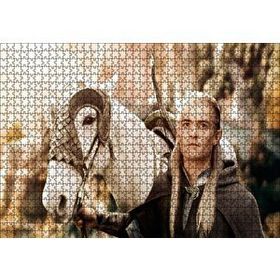 Cakapuzzle Yüzüklerin Efendisi Legolas ve Beyaz Atı 120 Parça Ahşap Puzzle