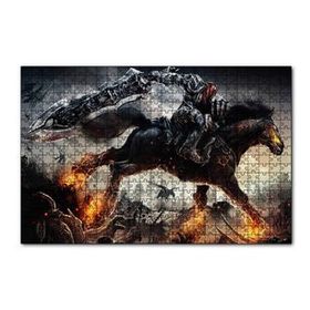 Cakapuzzle Yüzüklerin Efendisi Nazgul ve Alevler 120 Parça Ahşap Puzzle