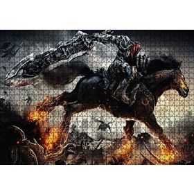 Cakapuzzle Yüzüklerin Efendisi Nazgul ve Alevler 120 Parça Ahşap Puzzle