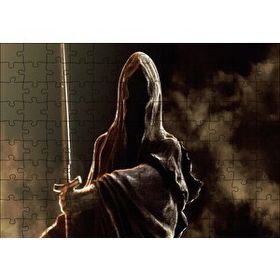 Cakapuzzle Yüzüklerin Efendisi Nazgul Yakın Plan 120 Parça Ahşap Puzzle