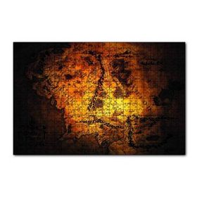 Cakapuzzle Yüzüklerin Efendisi Orta Dünya Rohan Haritası 120 Parça Ahşap Puzzle