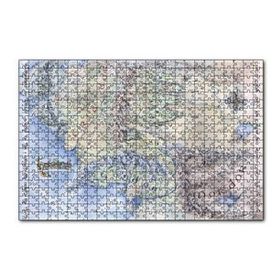 Cakapuzzle Yüzüklerin Efendisi Ortadünya Haritası 120 Parça Ahşap Puzzle