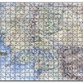 Cakapuzzle Yüzüklerin Efendisi Ortadünya Haritası Mdf 120 Parça Puzzle